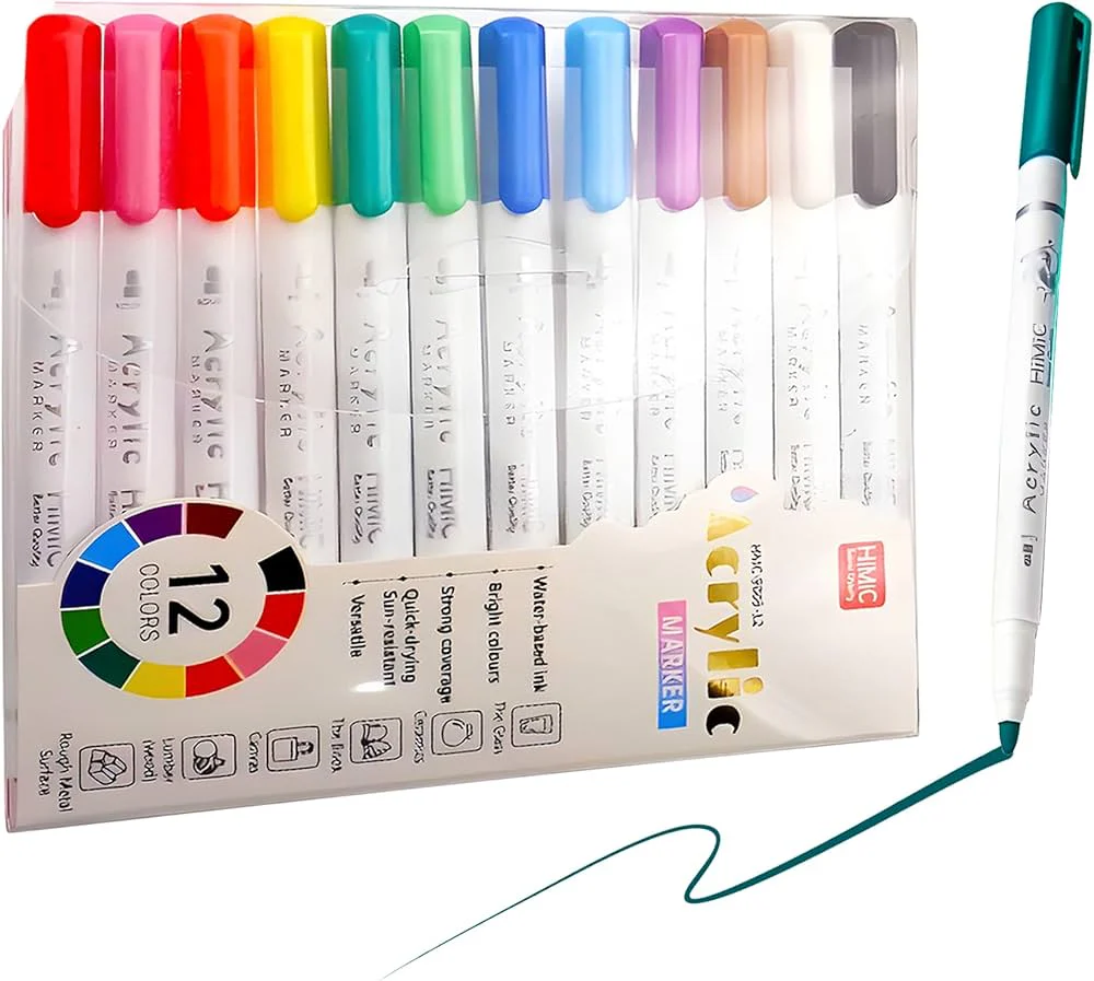Acrylic Markers (12pcs) - Image 7