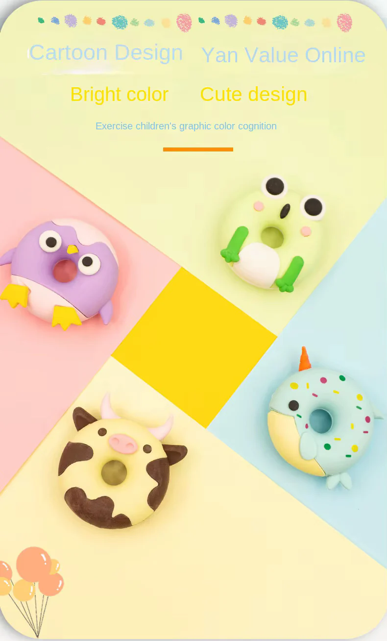 Animal Donut Eraser - Image 2
