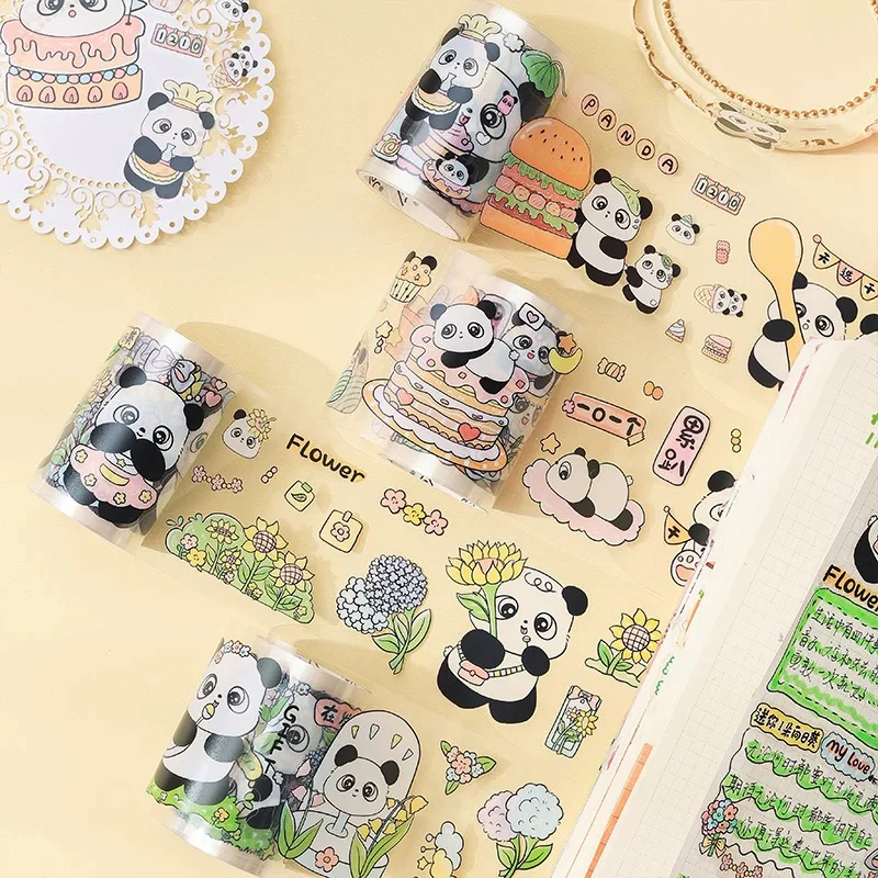 Panda Diary Journal Sticker Roll - Image 2