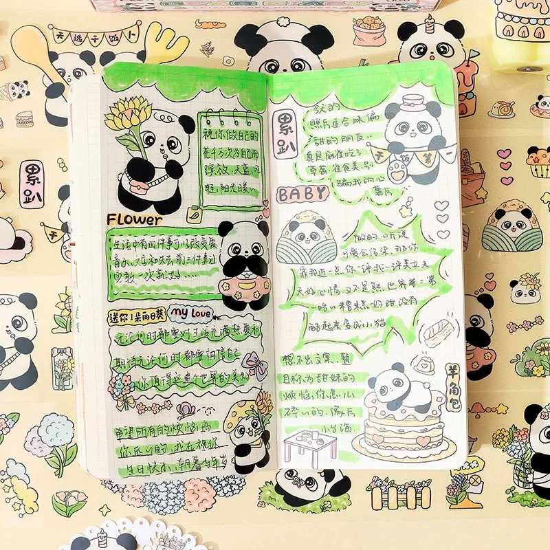 Panda Diary Journal Sticker Roll - Image 3