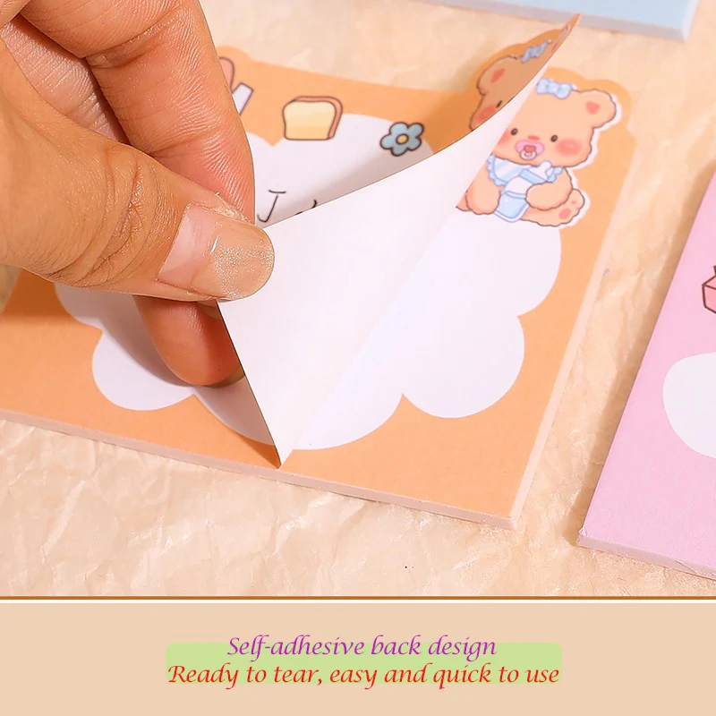 Bear Sticky Notes With Keychains - Image 2