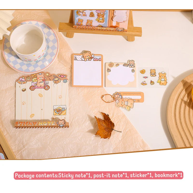 Bear Sticky Notes With Keychains - Image 5