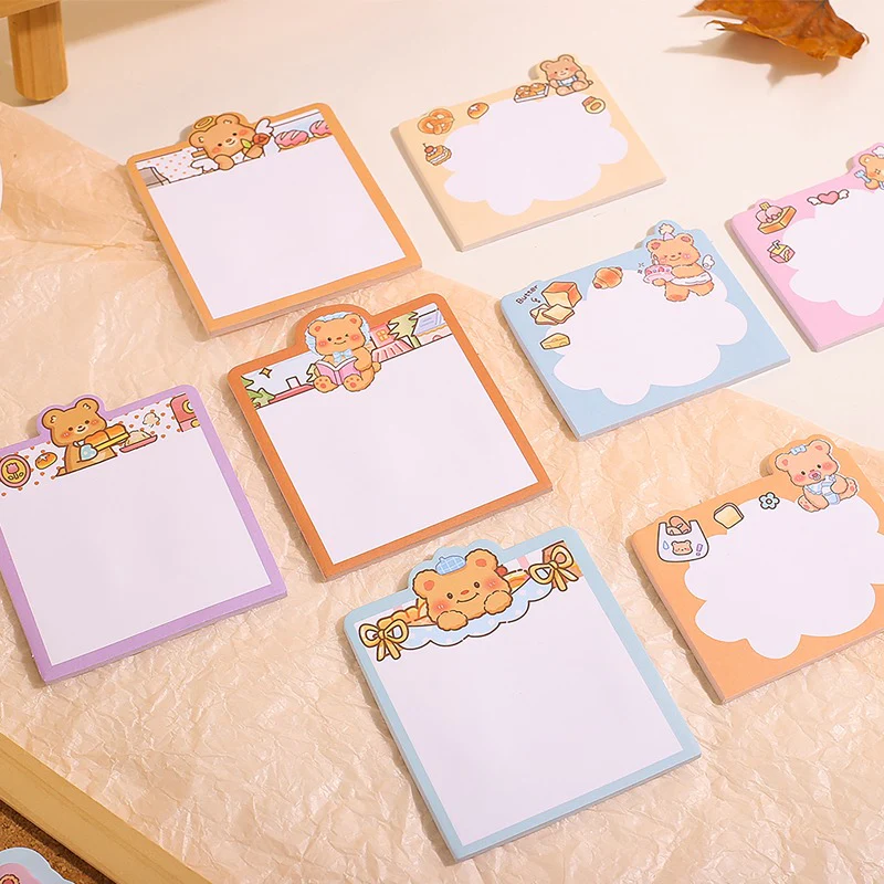 Bear Sticky Notes With Keychains - Image 6