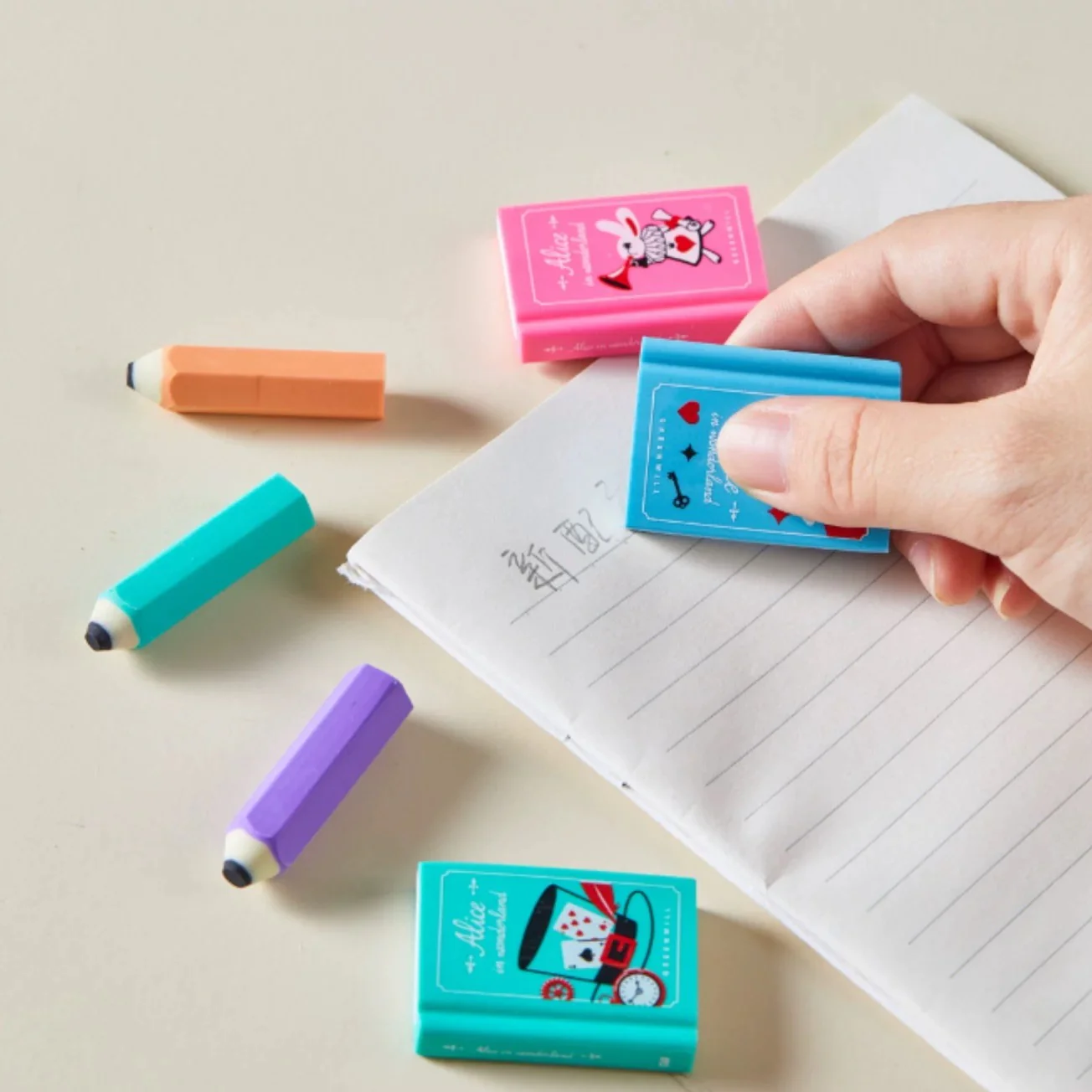 Book Shelf Pencil Erasers Set - Image 6