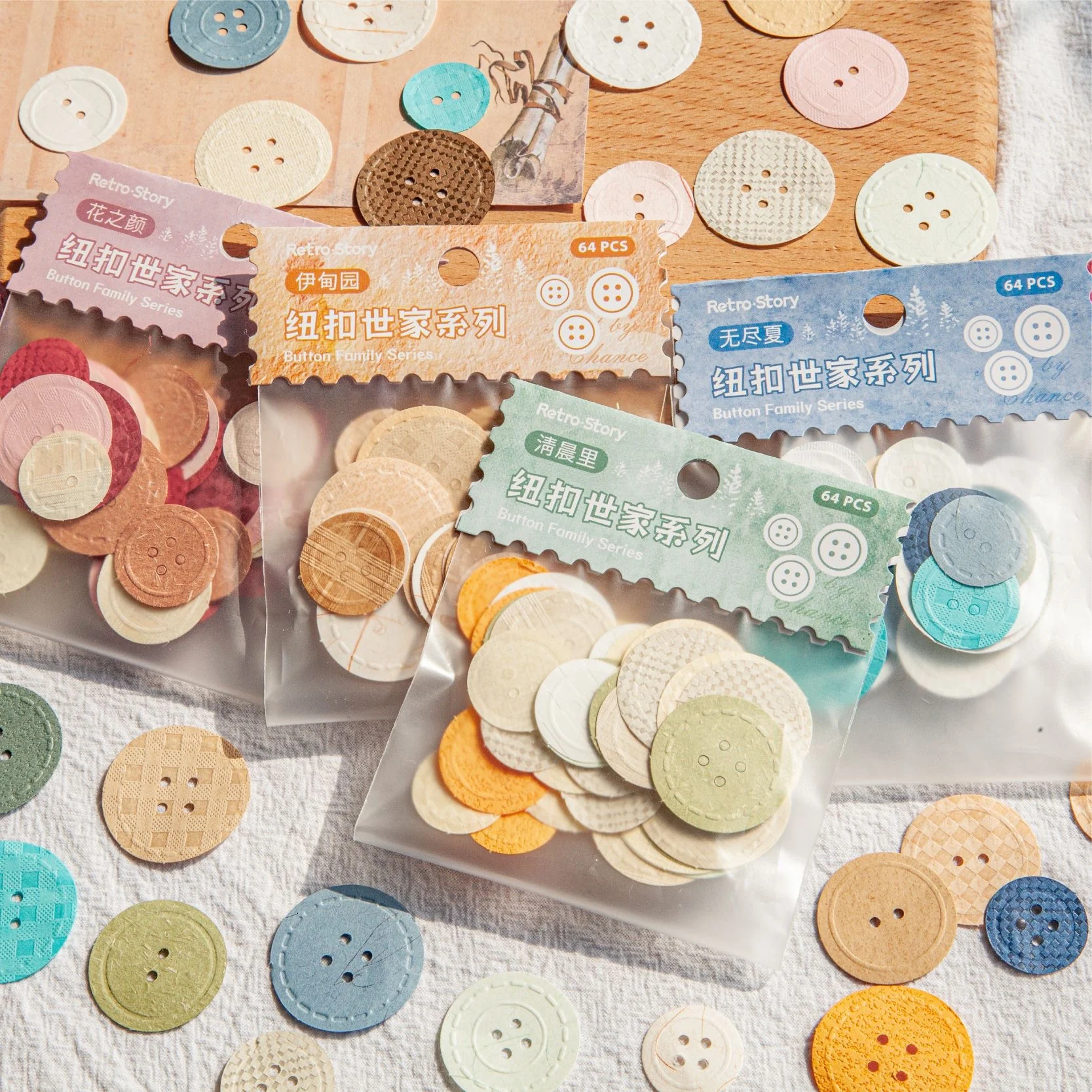 Button Paper Sticker