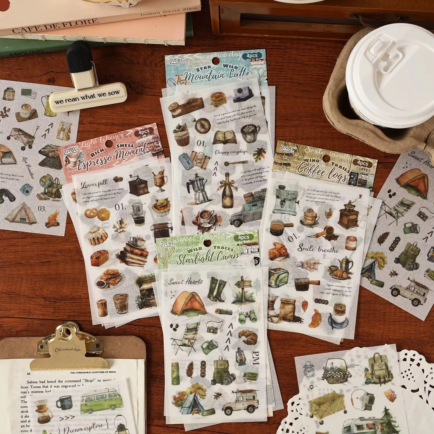 Camper Coffee Translucent Sticker