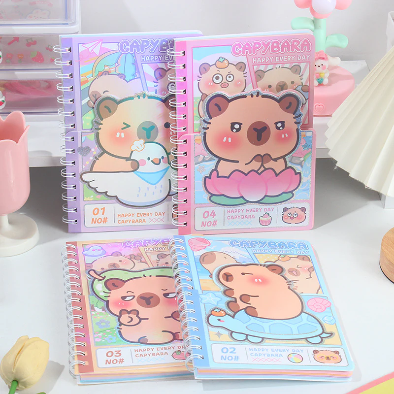 Capybara Kawaii Spiral Diary - Image 2