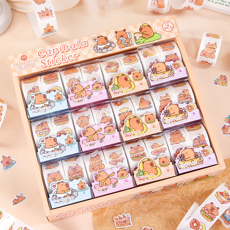 Capybara Sticker Roll - Image 2