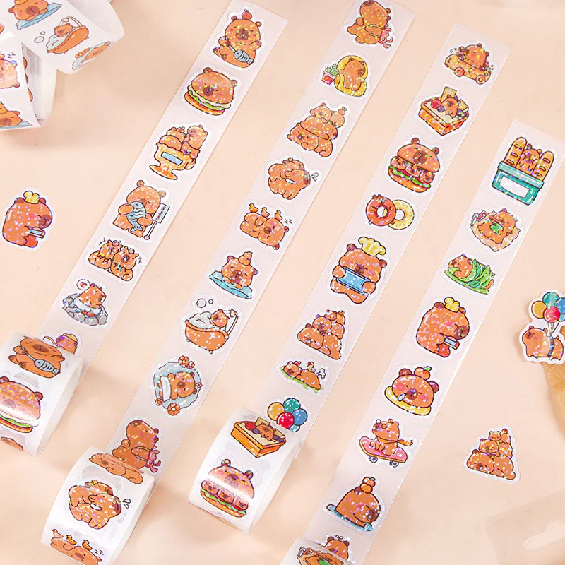 Capybara Sticker Roll - Image 3