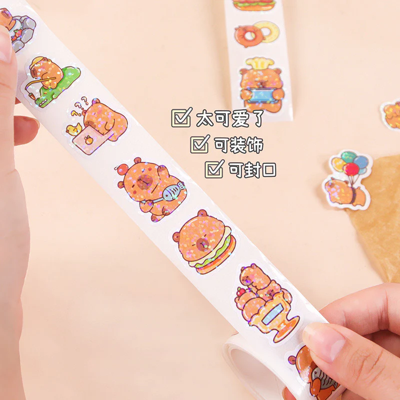 Capybara Sticker Roll - Image 4