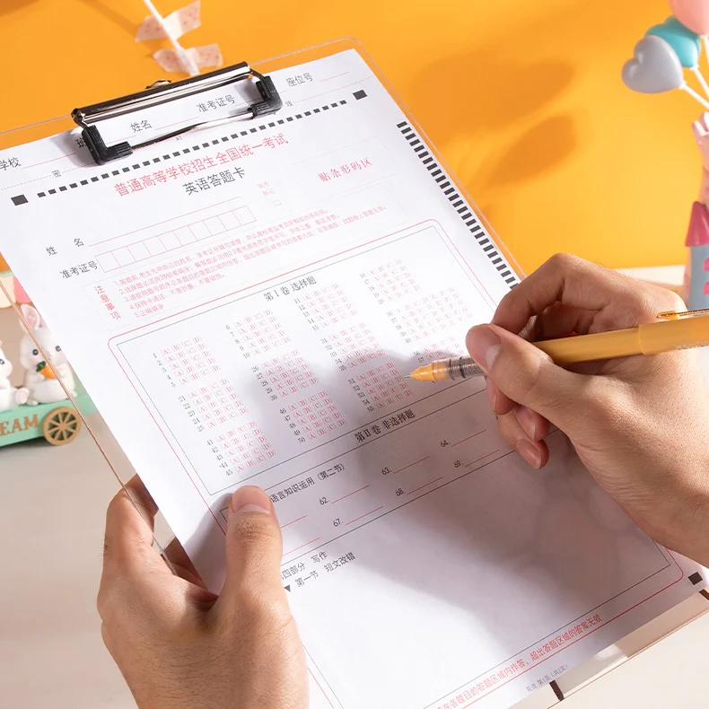 Kawaii Transparent Exam Pad - Image 5