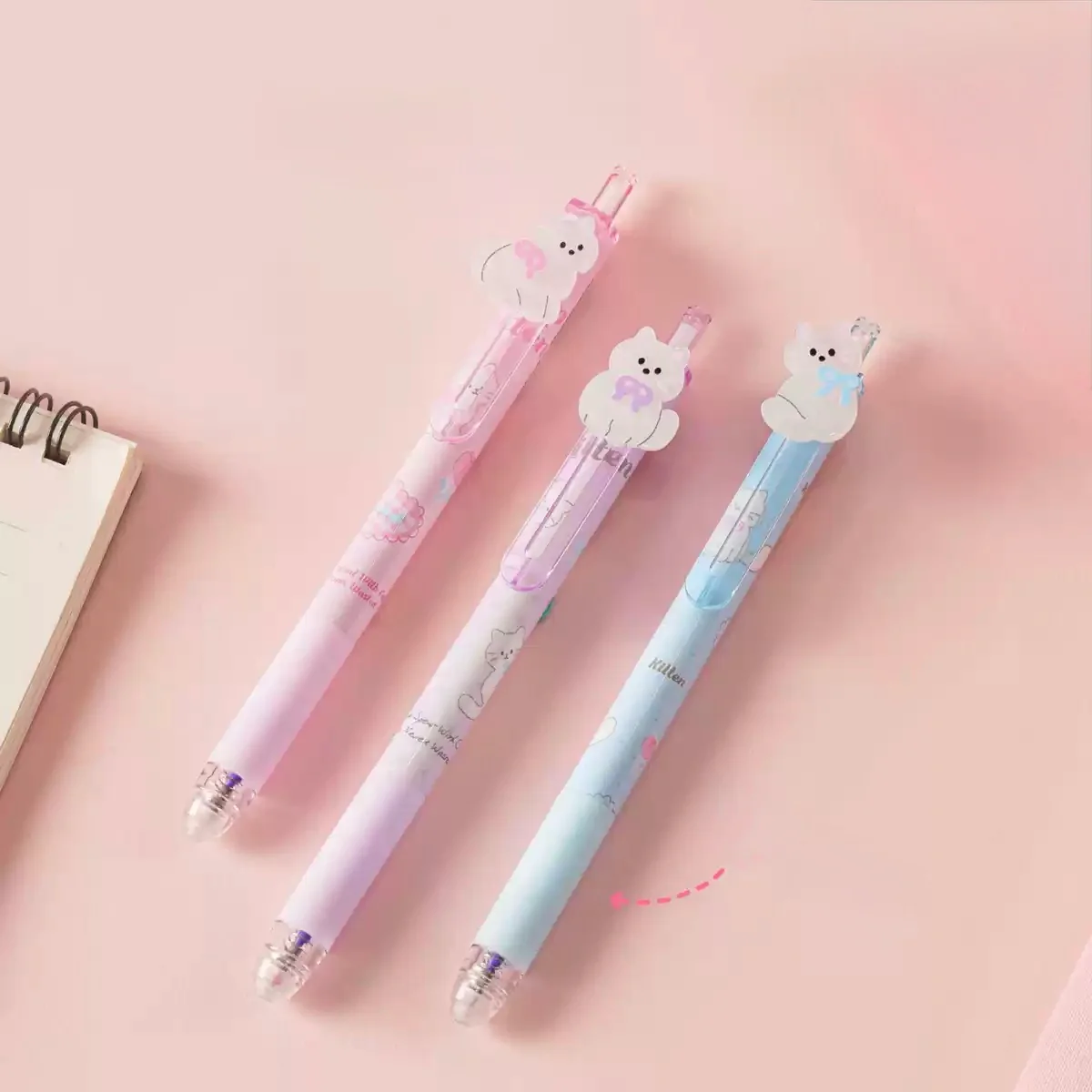 Cute Kitten Erasable Gel Pen - Image 2