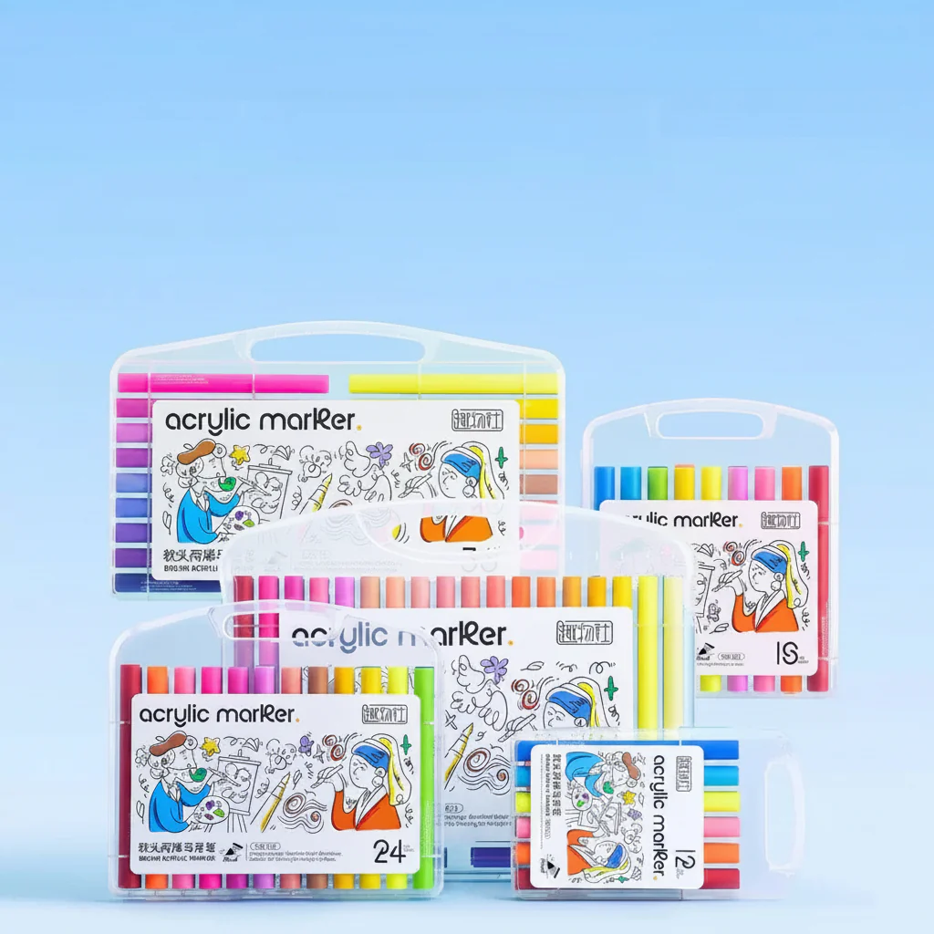 Brush-Tip Acrylic Markers