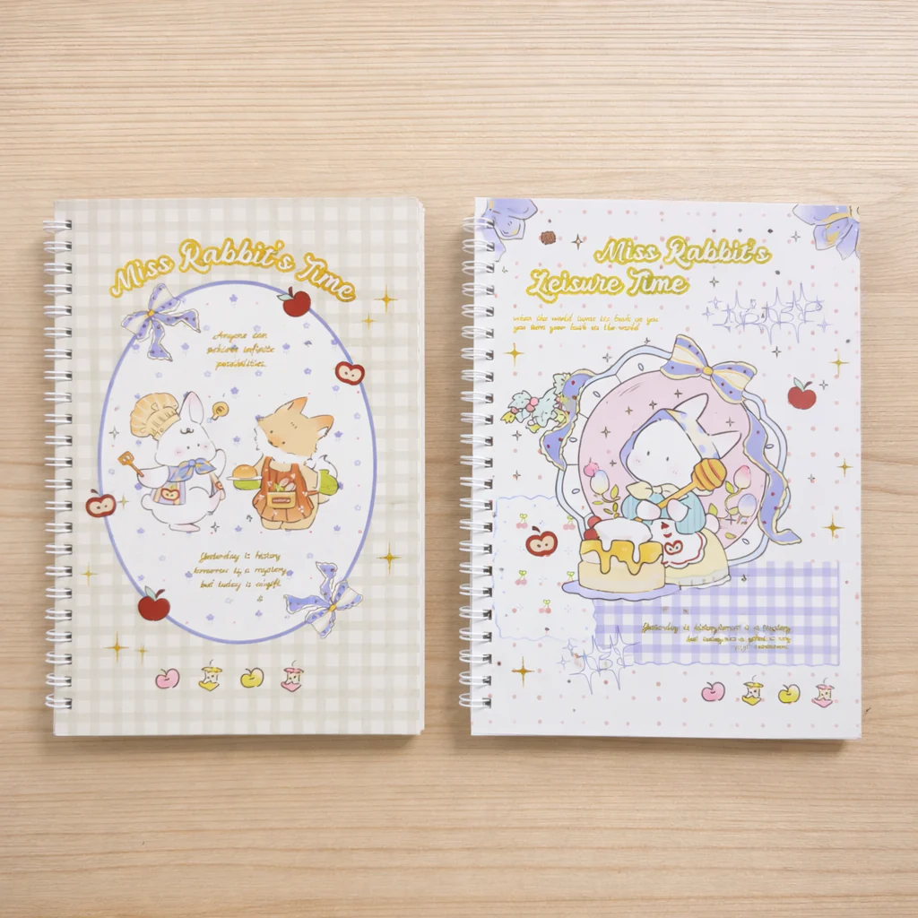 Cottage Bunny Spiral Diary