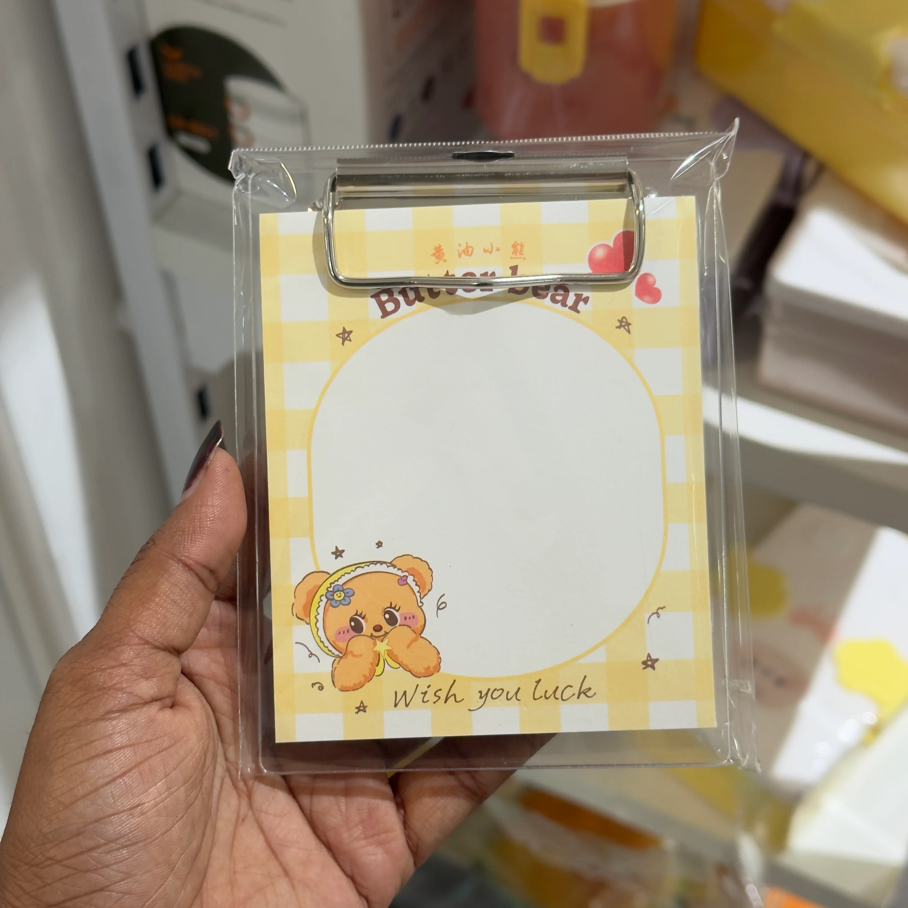 Cream Bear Memo Pad - Image 2