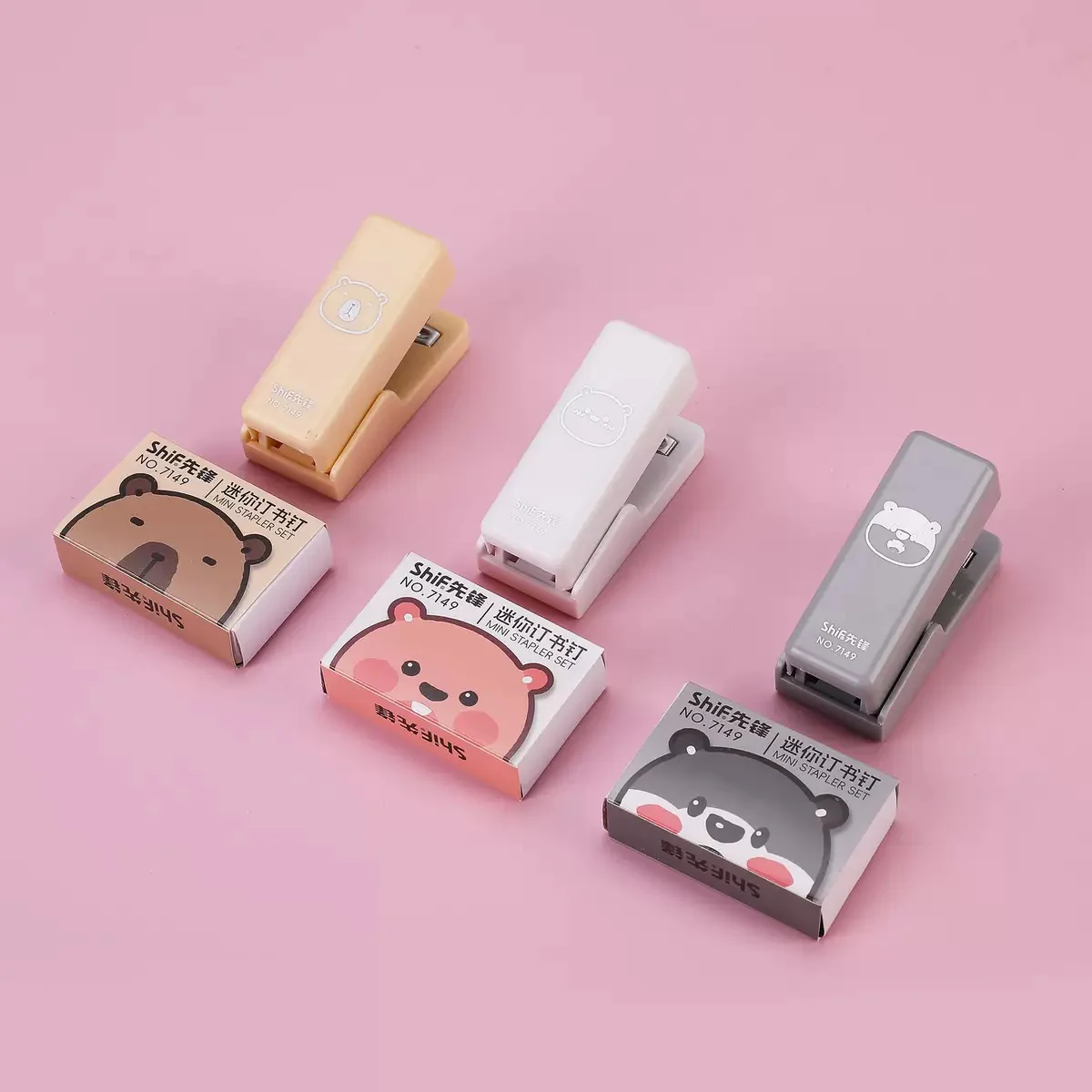 Cute Bear Stapler Set - Image 3