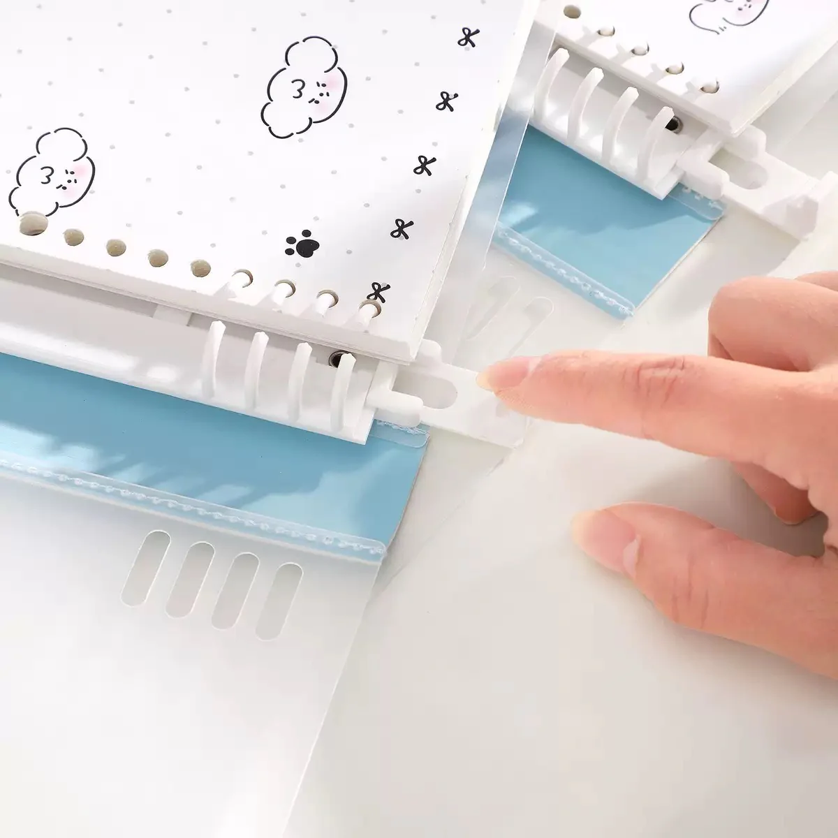 Cute Puppy Translucent Notebook - Image 3