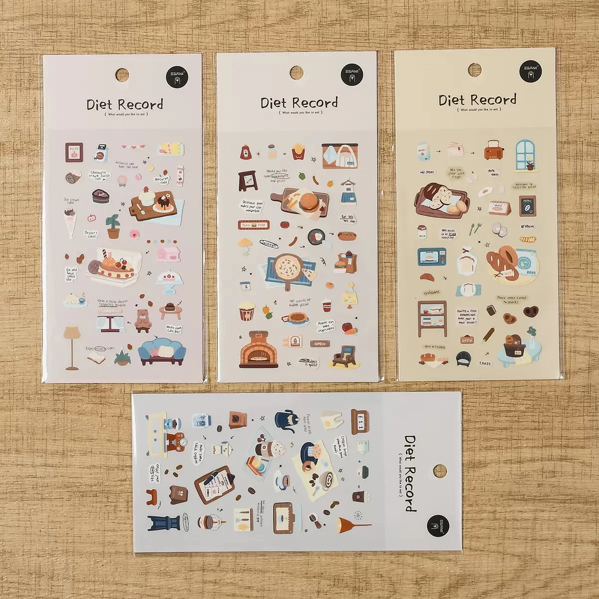 Diet Record Deco Sticker