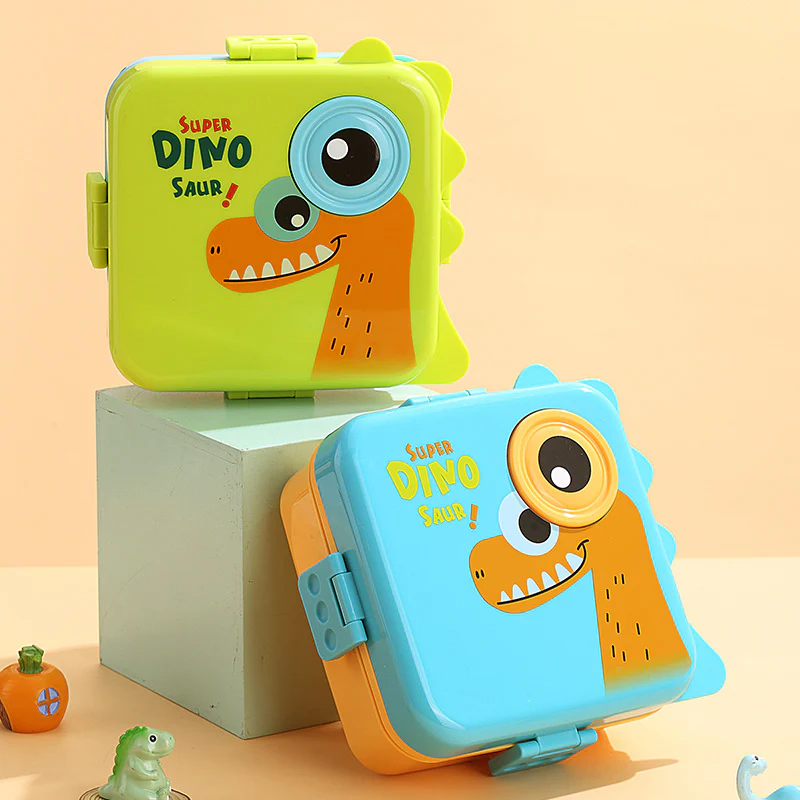 Dino Jumbo Stainless Steel Lunch Box - Image 2