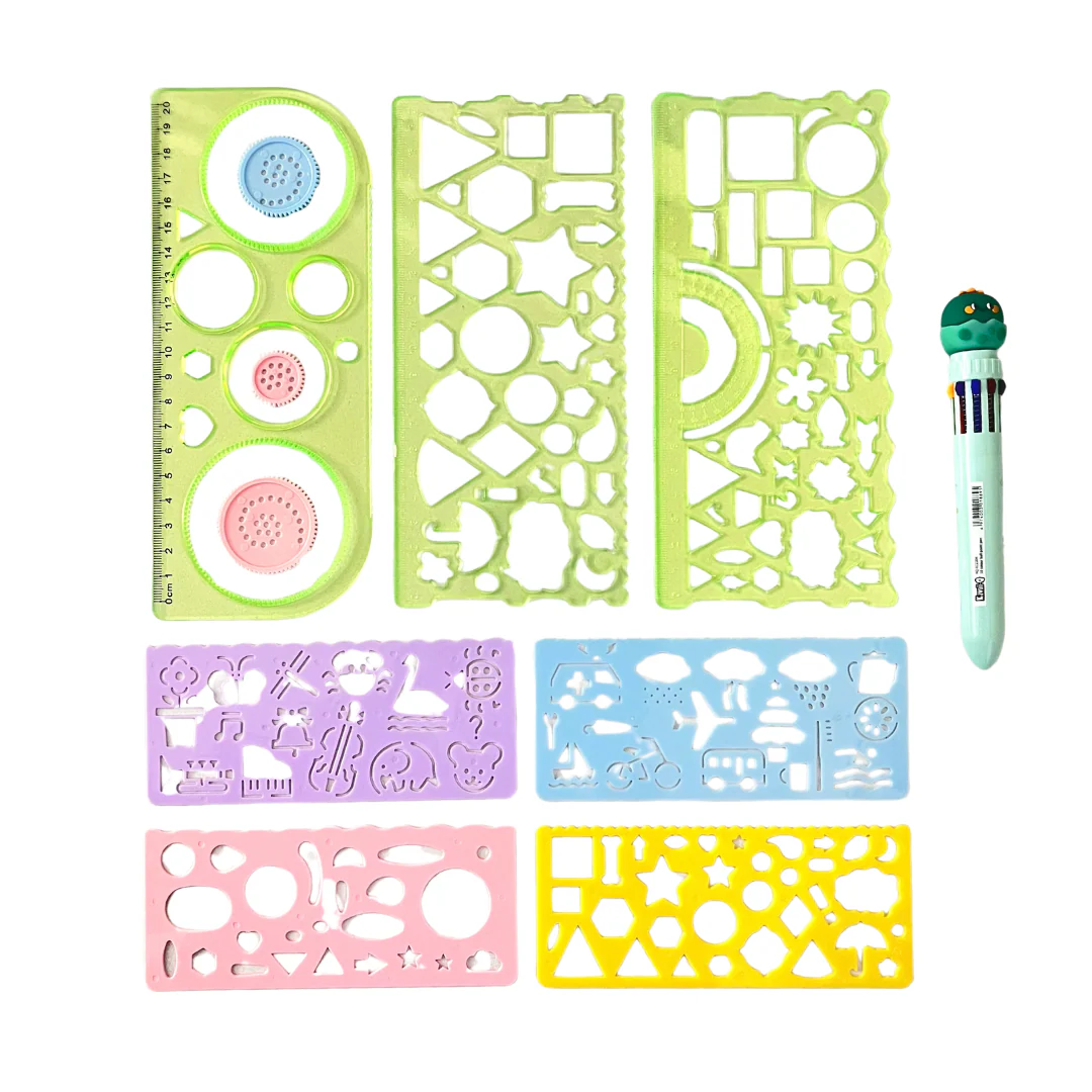 Doodle Ruler Set Combo 7+1 Pack - Image 10