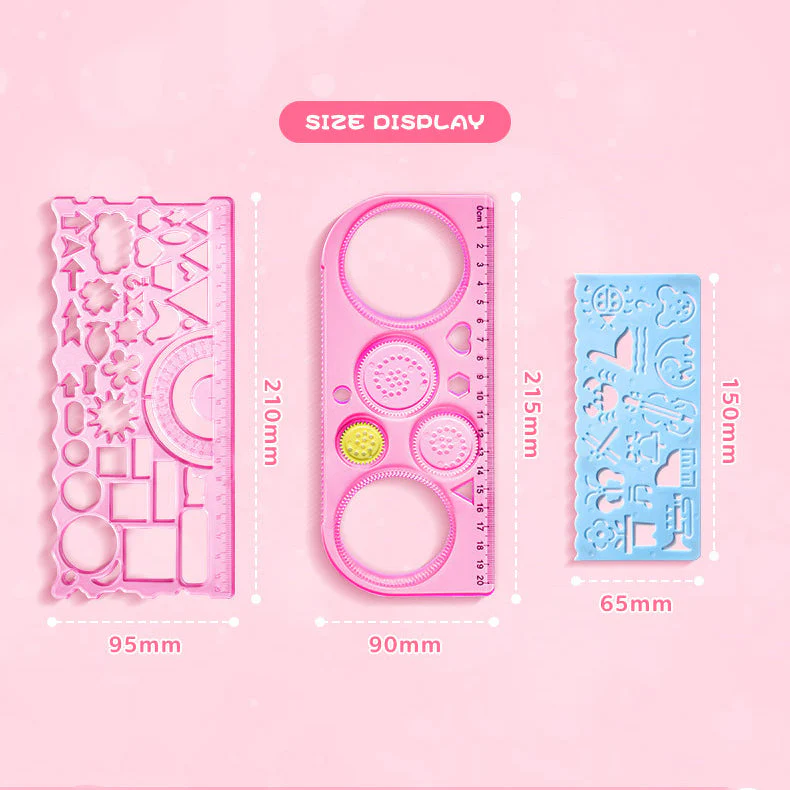 Doodle Ruler Set Combo 7+1 Pack - Image 12