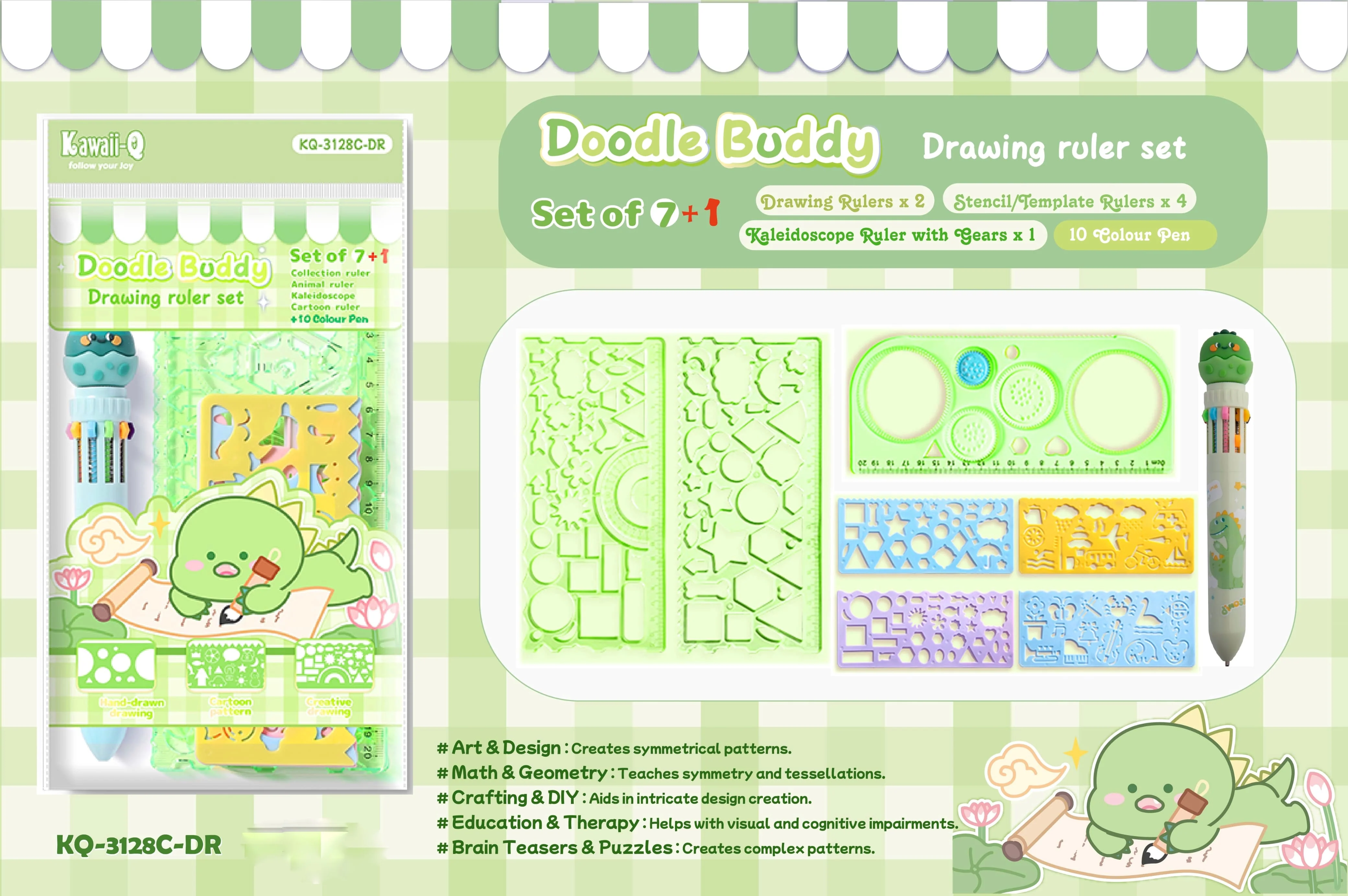 Doodle Ruler Set Combo 7+1 Pack - Image 5