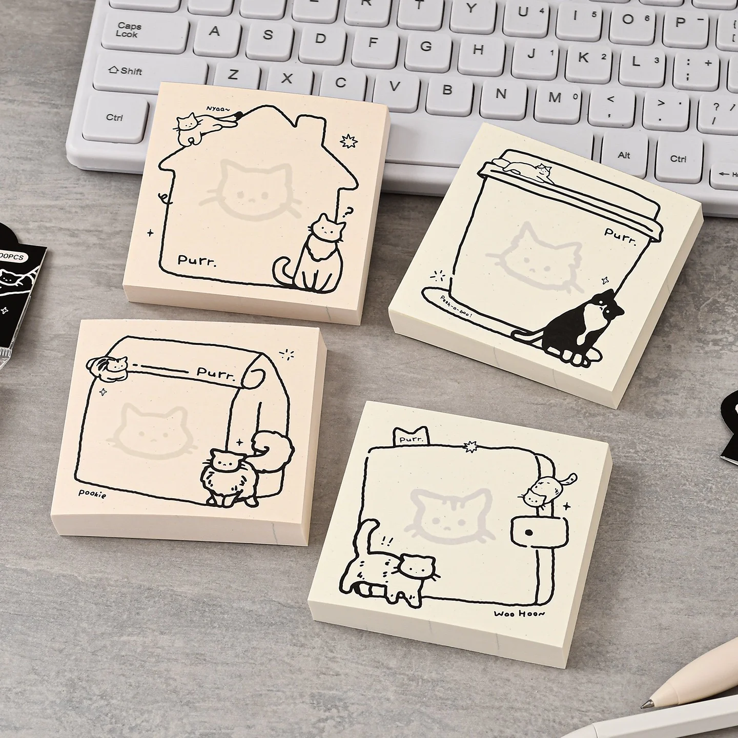Doodle Kitty Sticky Note - Image 2