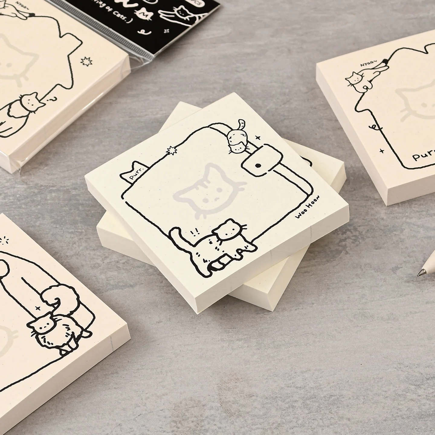 Doodle Kitty Sticky Note - Image 4