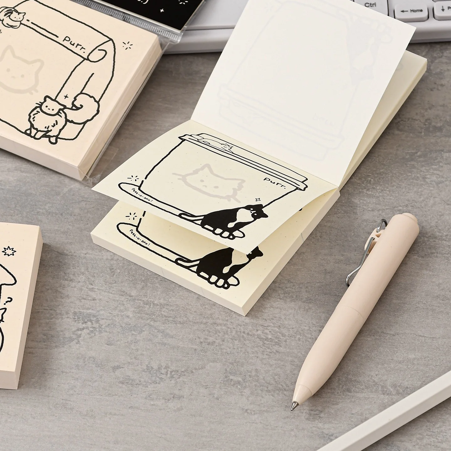 Doodle Kitty Sticky Note - Image 5