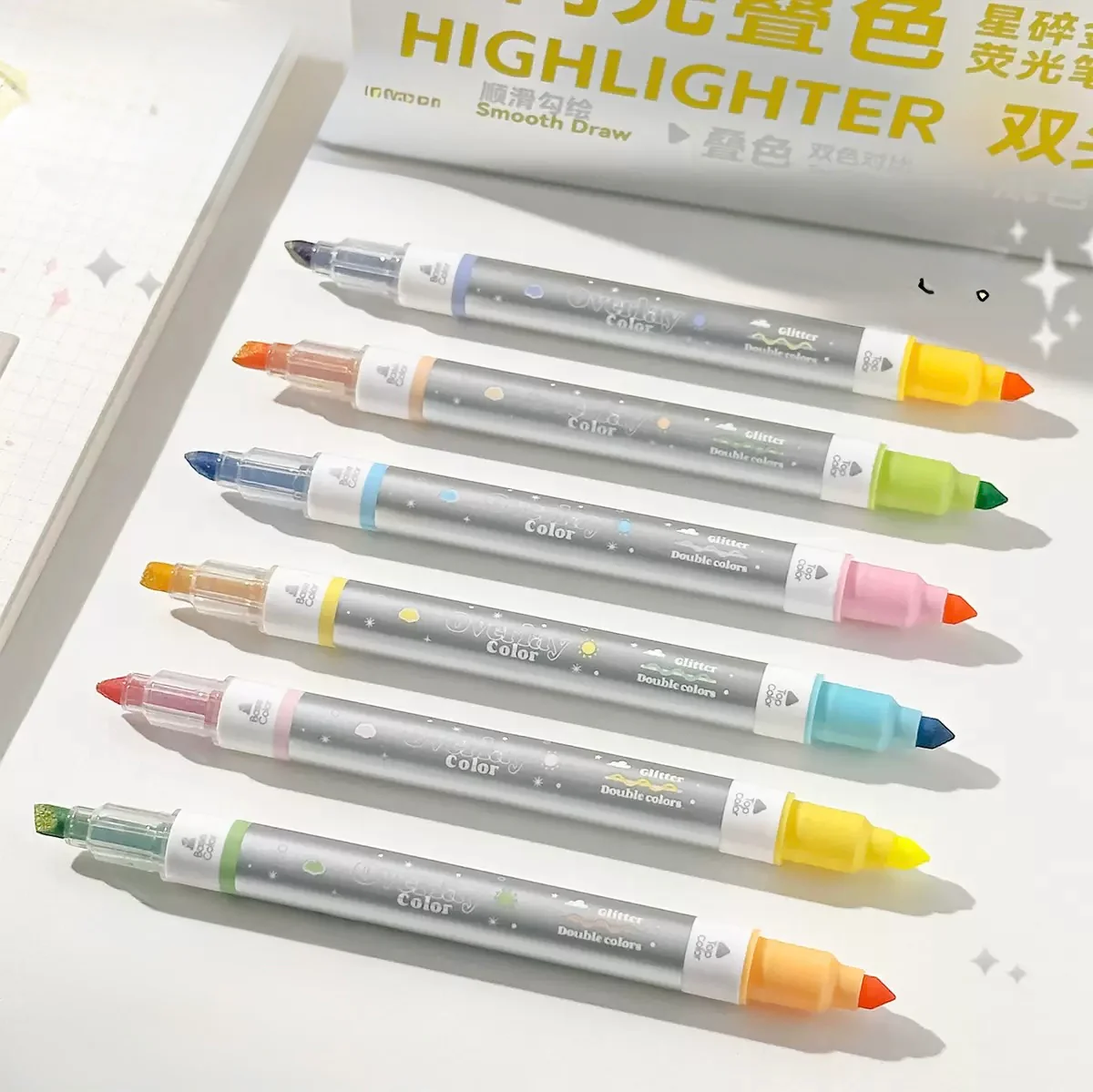 Dual-Tip Glitter Highlighter - Image 2