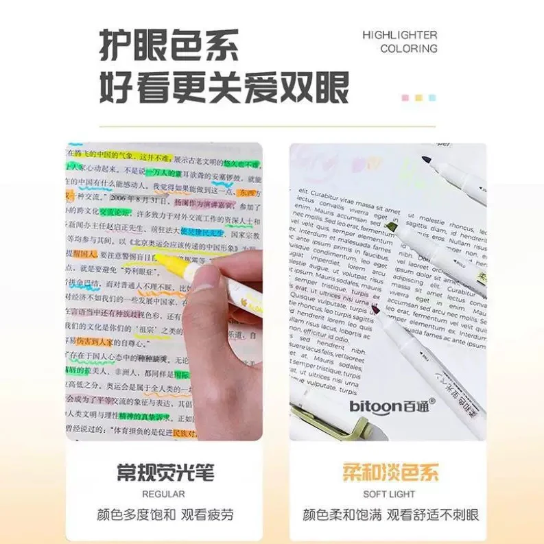 Dual-Tip Pastel Highlighter - Image 4