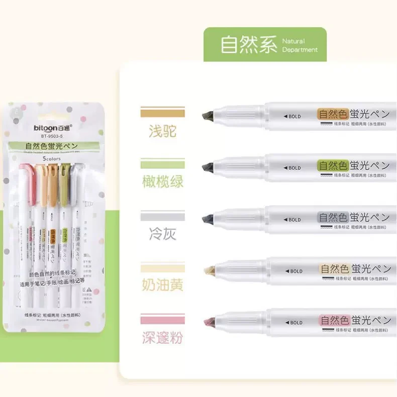 Dual-Tip Pastel Highlighter - Image 5