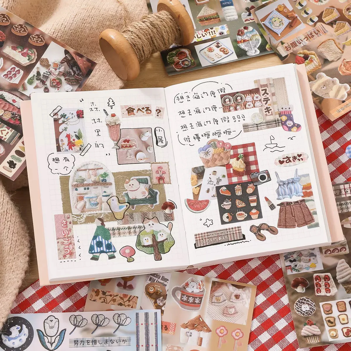 Embroidery Style Mini Sticker Book - Image 4