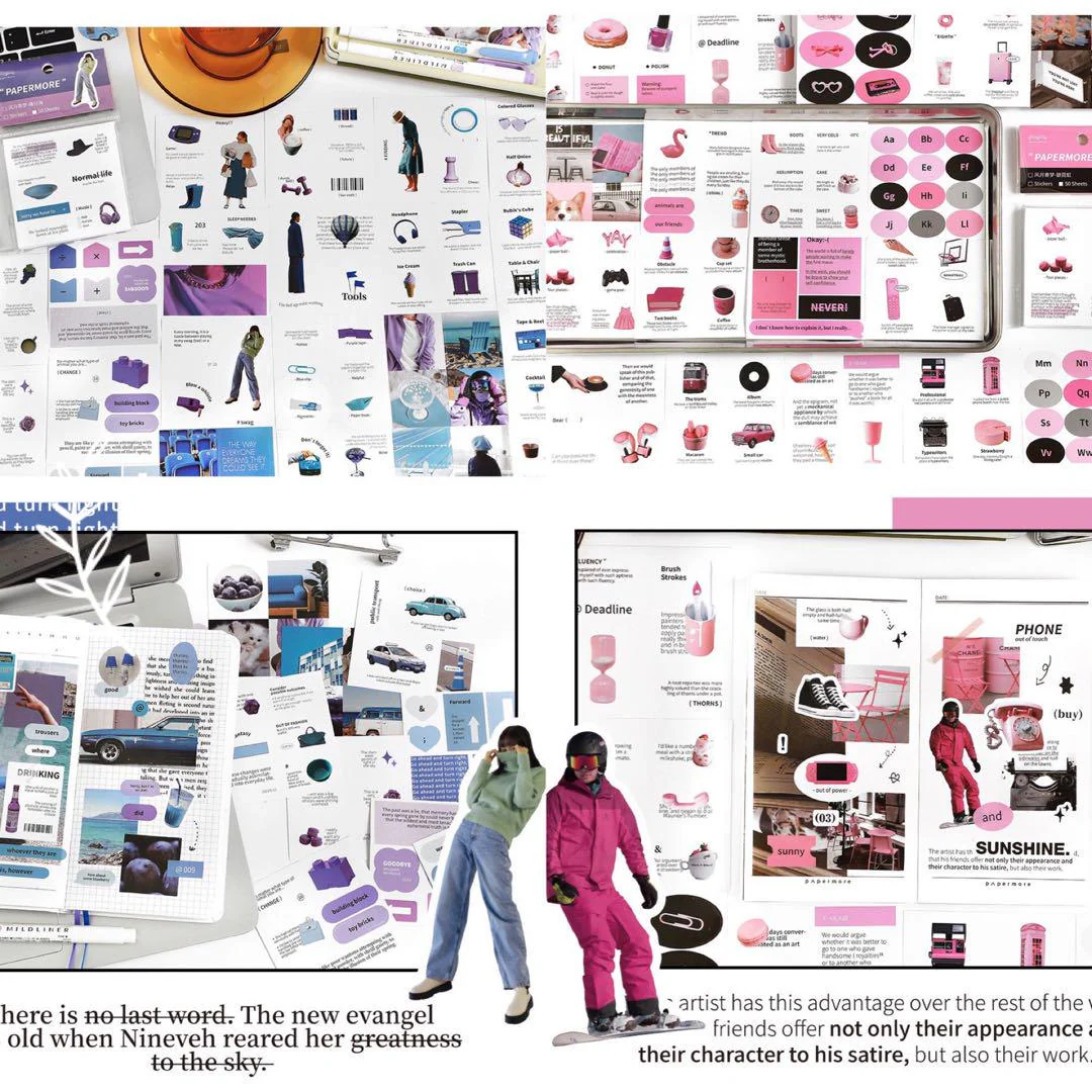 Everyday Journaling Deco Sticker(50 sheet in a pack) - Image 6