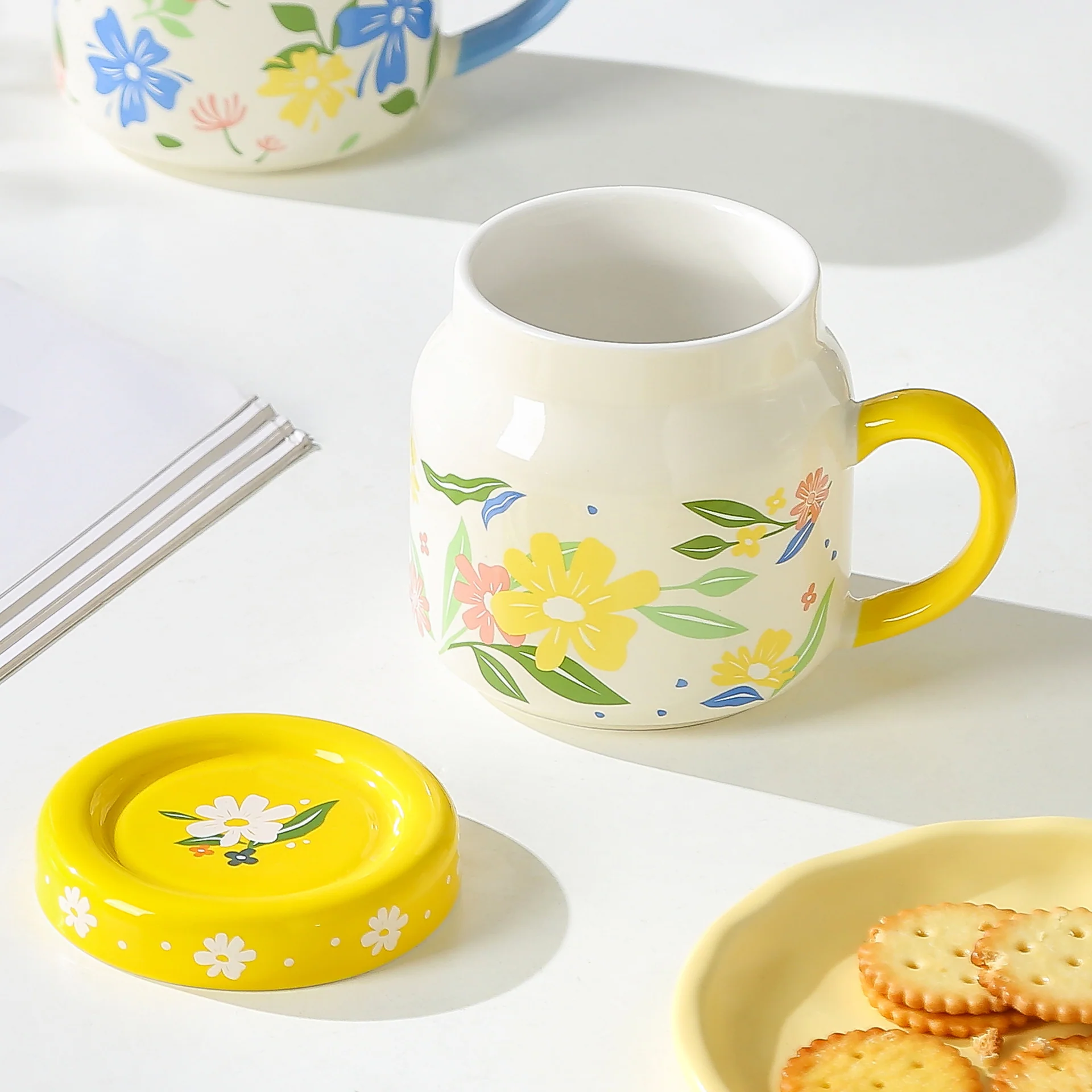 Floral Ceramic Mug - Image 3