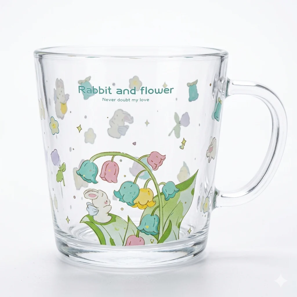 Floral Transparent Cup - Image 2