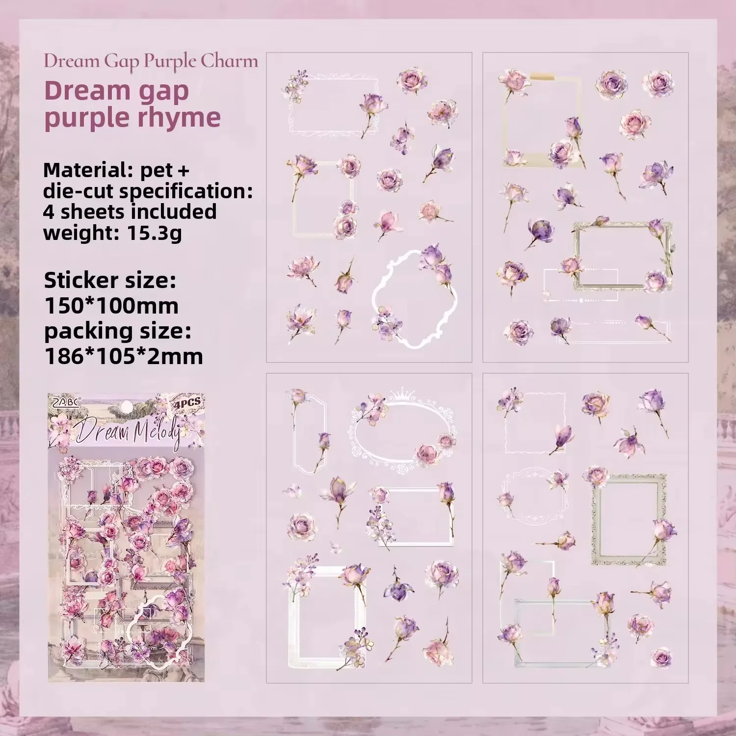 Floral Wreath Deco Sticker - Image 10