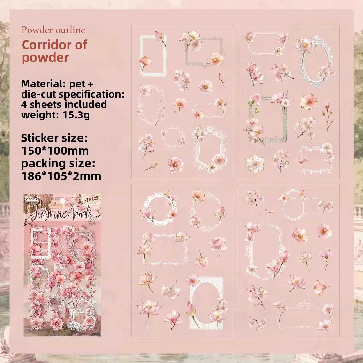 Floral Wreath Deco Sticker - Image 5