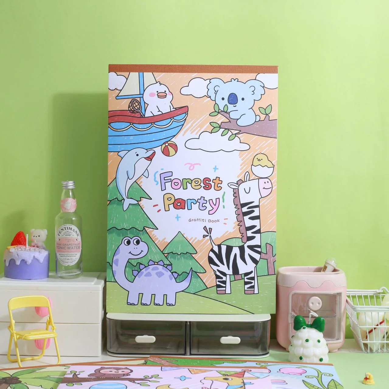 Giant Forest Party Coloring Book - Image 3