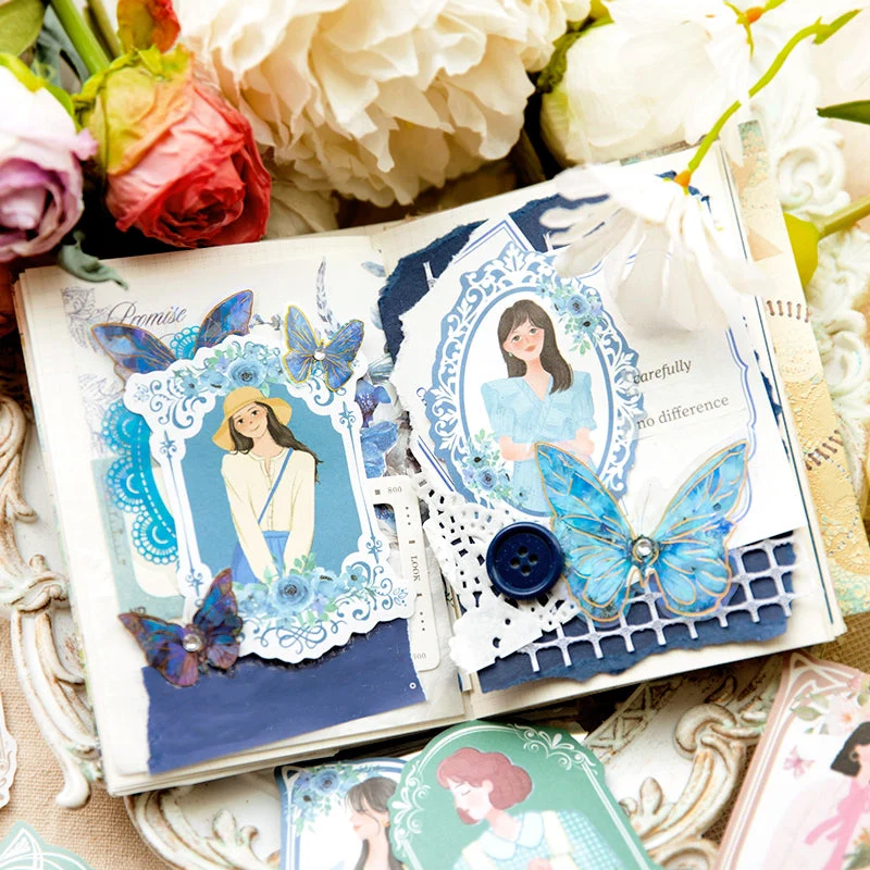 Girl in Mirror Frame Washi Stickers - Image 7