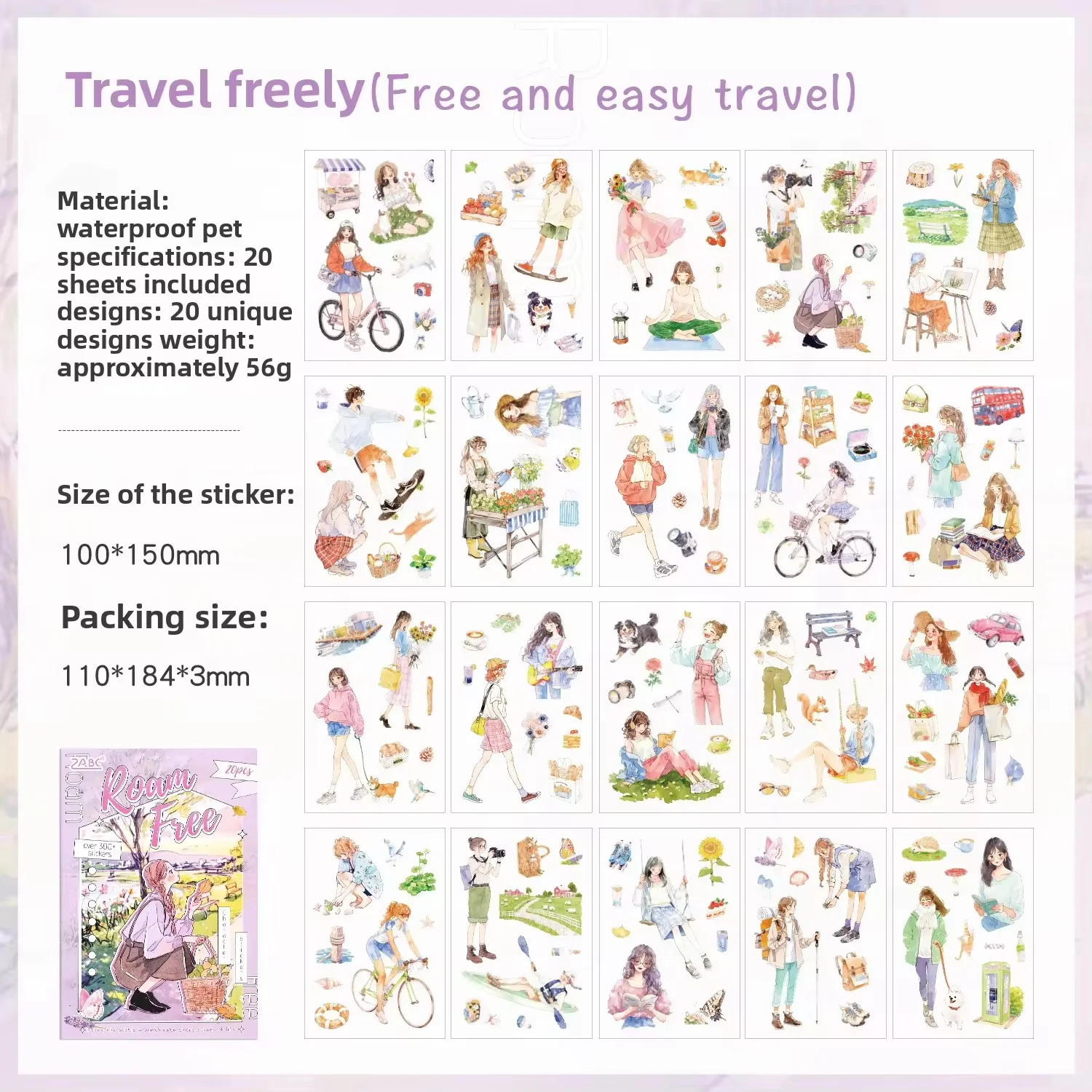 Girly Happy Moments Sticker Book - Image 9