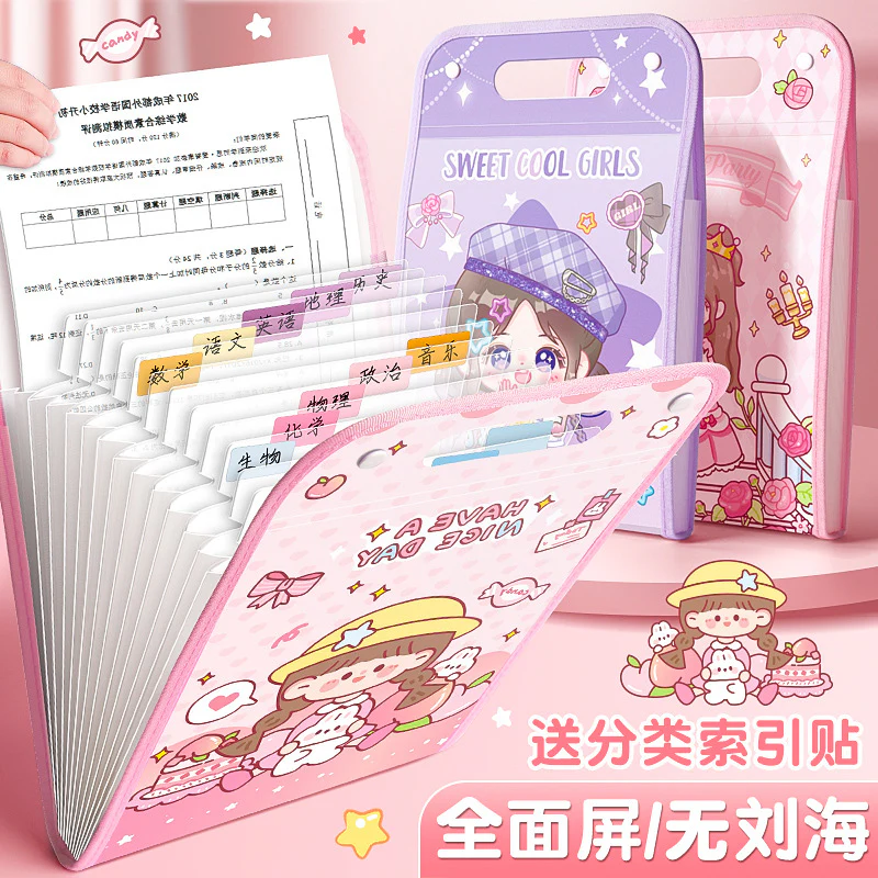 Girly Large Capacity File folder - Image 3