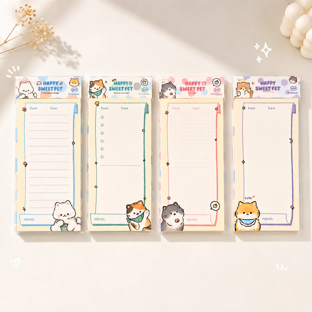 Happy Kitty Memo Pad - Image 6