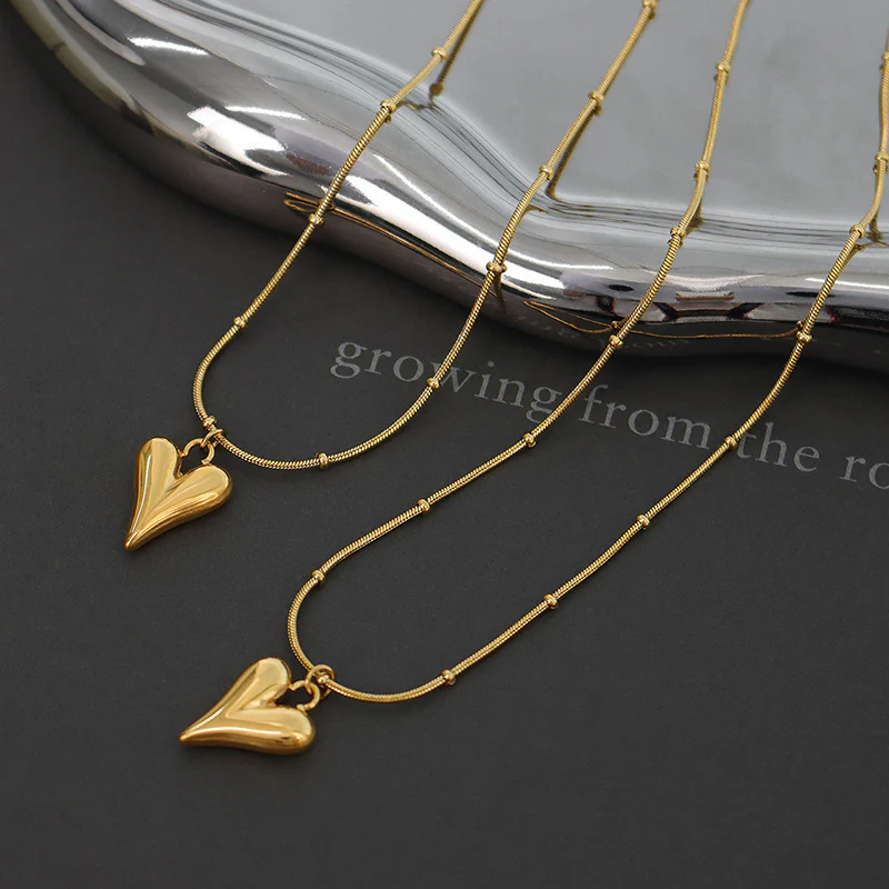 Heart Design Stainless Steel Necklace - Image 4
