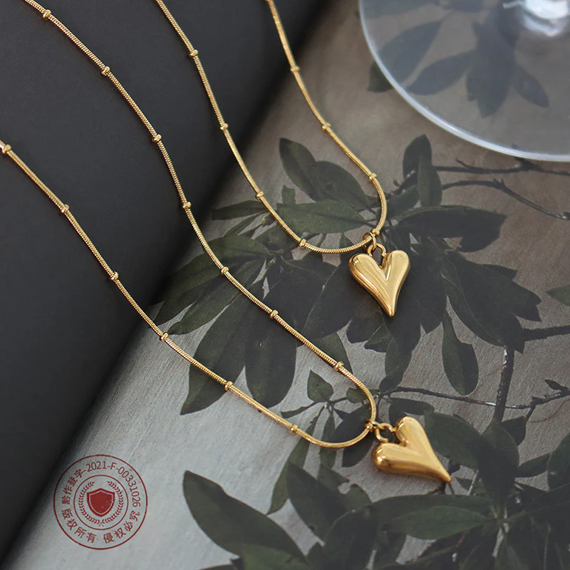 Heart Design Stainless Steel Necklace - Image 5