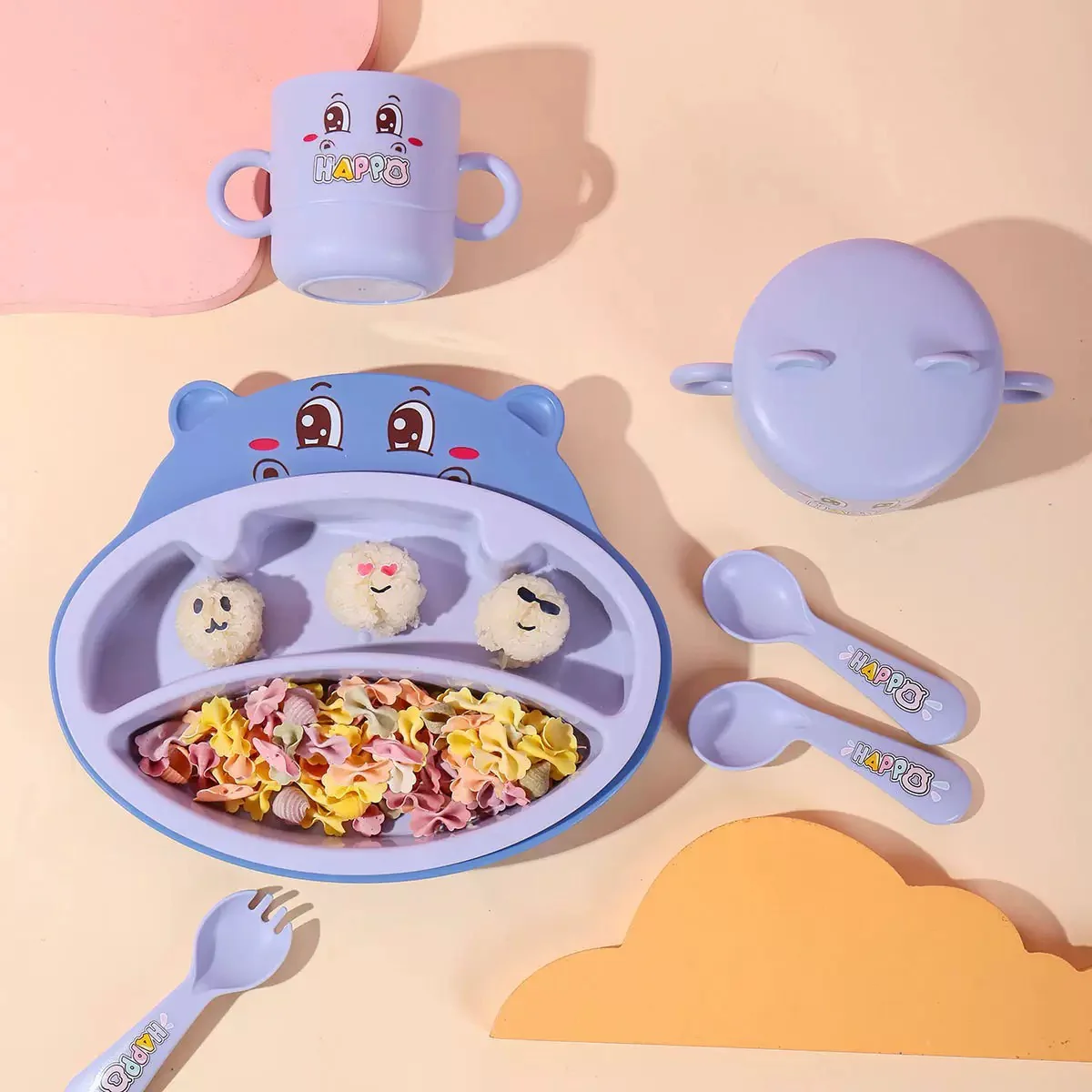 Happy Hippo Tableware Set - Image 2