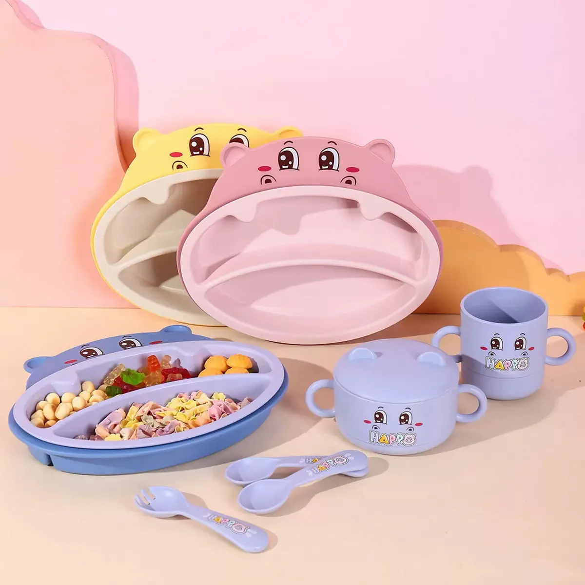 Happy Hippo Tableware Set - Image 4