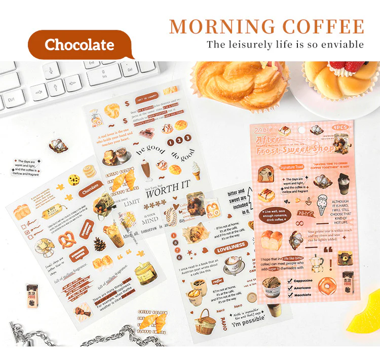 Junk Journaling Deco Stickers (4pcs Set) - Image 16