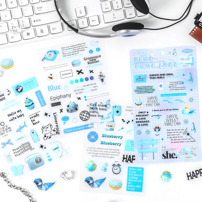 Junk Journaling Deco Stickers (4pcs Set) - Image 4