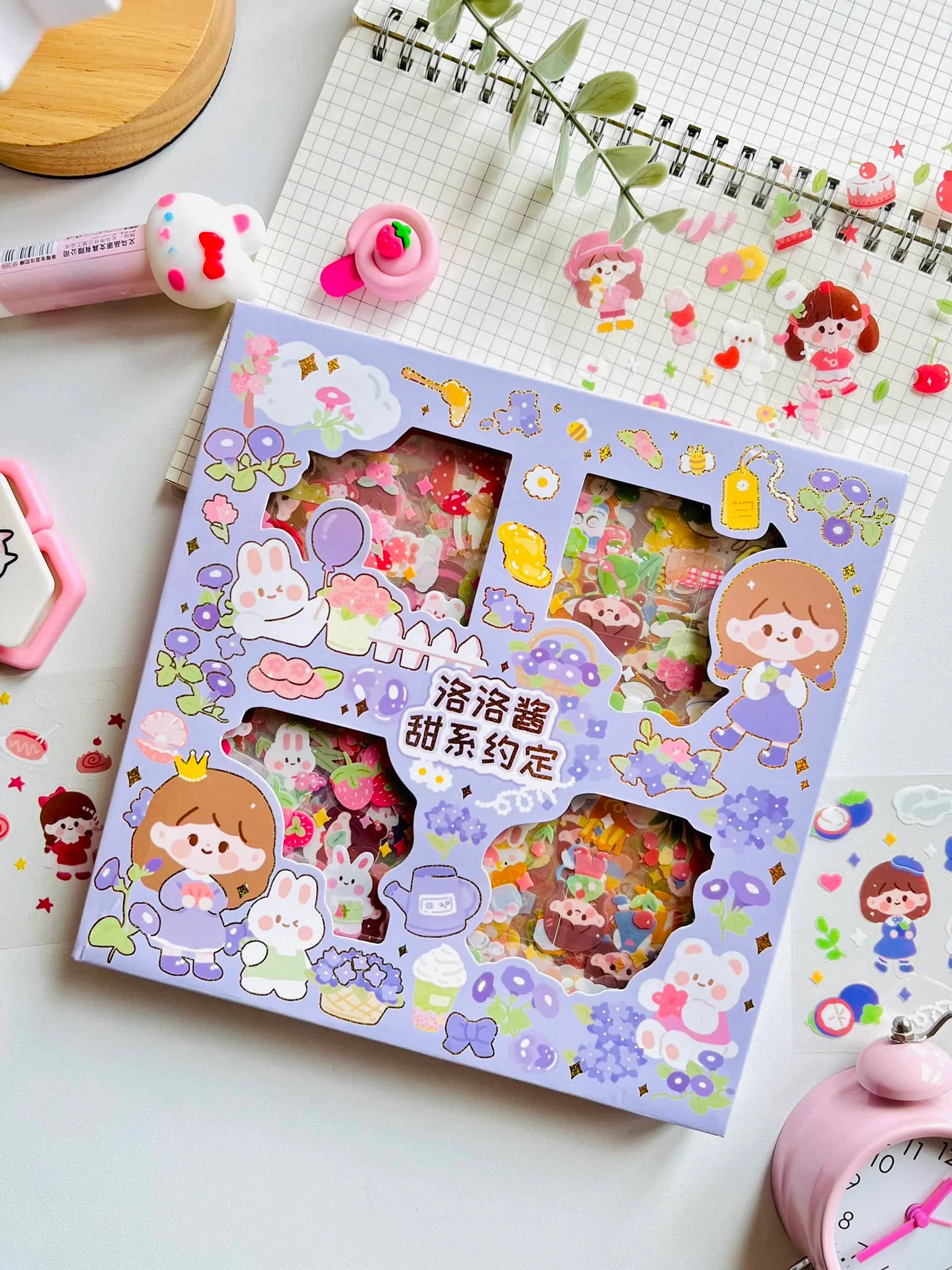 Kawaii 100 pcs sticker box - Image 5
